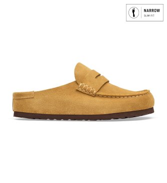Birkenstock Leder-Mokassins Naples Wrapped (Schmale Passform) senfgelb