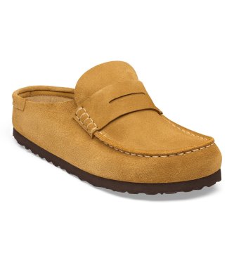 Birkenstock Leder-Mokassins Naples Wrapped (Schmale Passform) senfgelb