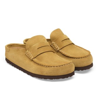 Birkenstock Leder-Mokassins Naples Wrapped (Schmale Passform) senfgelb