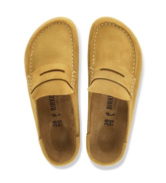 Birkenstock Leder-Mokassins Naples Wrapped (Schmale Passform) senfgelb