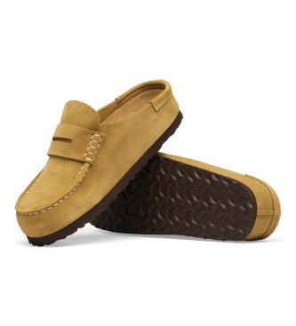 Birkenstock Leder-Mokassins Naples Wrapped (Schmale Passform) senfgelb