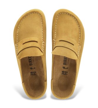 Birkenstock Mocasines de Piel Naples Wrapped (Ajuste Regular) mostaza