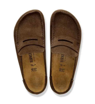 Birkenstock Mocassini Naples Wrapped in pelle (Vestibilità Stretta) marrone