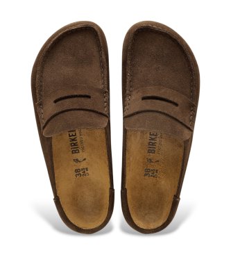 Birkenstock Mocassini Naples Wrapped in pelle (Vestibilità Stretta) marrone