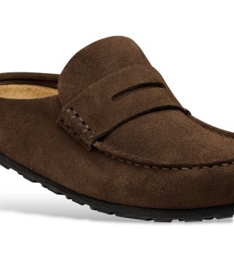 Birkenstock Mocassini Naples Wrapped in pelle (Vestibilità Stretta) marrone