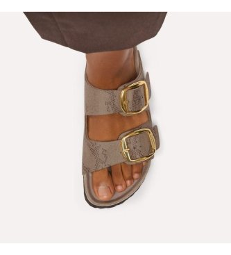 Birkenstock Sandali Arizona Big Buckle Sintetico (Vestibilità Stretta) taupe