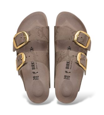 Birkenstock Sandali Arizona Big Buckle Sintetico (Vestibilità Stretta) taupe