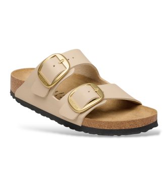 Birkenstock Sandali Arizona Big Buckle Birko-Flor (Calzata Stretta) beige