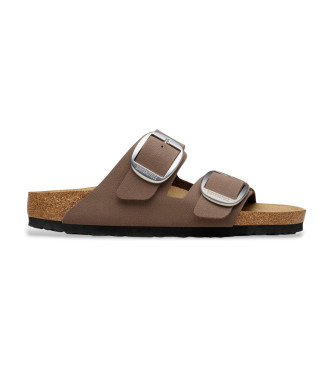 Birkenstock Arizona grote gesp sandalen bruin
