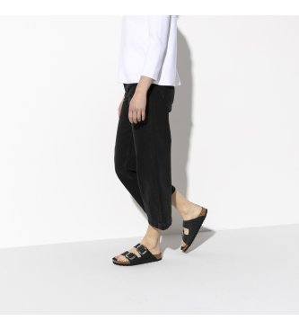 Birkenstock Birkenstock Arizona Big Buckle Natural Leather Sandals (Narrow Fit) black