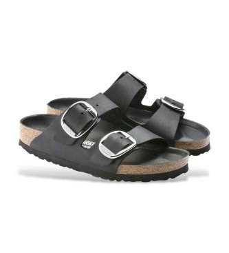 Birkenstock Birkenstock Arizona Big Buckle Natural Leather Sandals (Narrow Fit) black