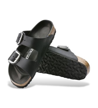 Birkenstock Birkenstock Arizona Big Buckle Natural Leather Sandals (Narrow Fit) black