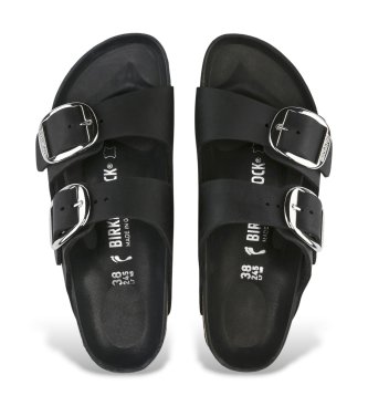 Birkenstock Birkenstock Arizona Big Buckle Natural Leather Sandals (Narrow Fit) black