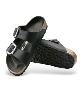 Birkenstock Sandalen Arizona Grote Gesp Natuurlijk Zwart 