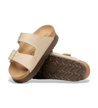 Birkenstock Sandals Arizona Flex Platform beige