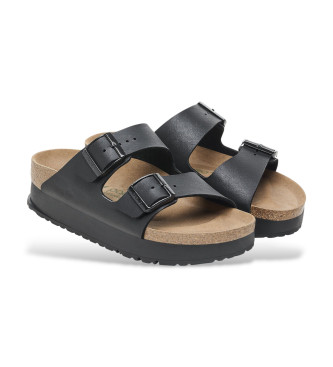 Birkenstock Sand�lias Arizona Flex Platform preto