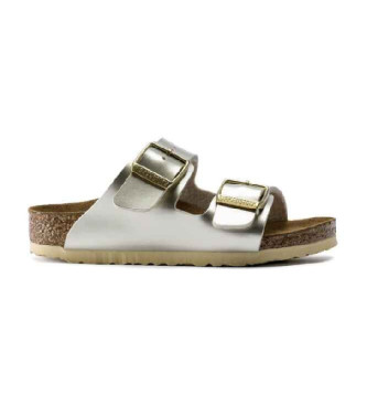 Birkenstock Arizona Kids Birko-Flor Silver Sandals