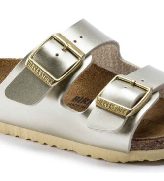 Birkenstock Arizona Kids Birko-Flor Silver Sandals