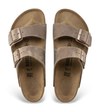 Birkenstock Sandały Arizona Natural brązowe olejowane