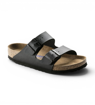 Birkenstock Sandały Arizona Soft Footbed Birko-Flor (Regularne dopasowanie) czarny