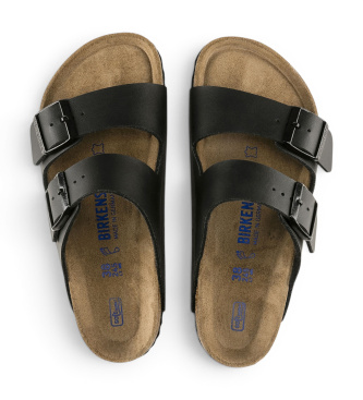 Birkenstock Sandały Arizona Soft Footbed Birko-Flor (Regularne dopasowanie) czarny