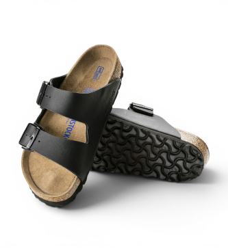 Birkenstock Sandały Arizona Soft Footbed Birko-Flor (Regularne dopasowanie) czarny