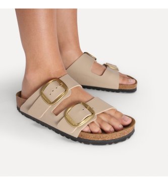 Birkenstock Sandali Arizona Big Buckle Birko-Flor (Calzata Stretta) beige