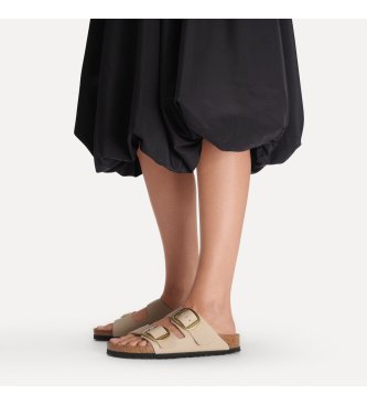 Birkenstock Sandali Arizona Big Buckle Birko-Flor (Calzata Stretta) beige