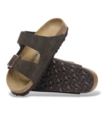 Birkenstock Sandali in Pelle Arizona (Vestibilità Stretta) marrone