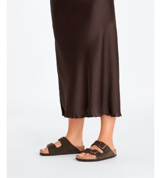 Birkenstock Sandali in Pelle Arizona (Vestibilità Stretta) marrone