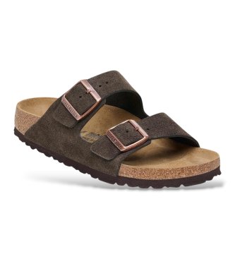 Birkenstock Sandali in Pelle Arizona (Vestibilità Stretta) marrone