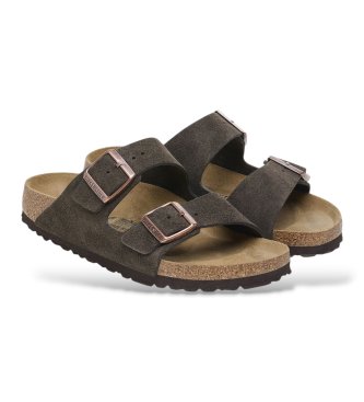 Birkenstock Sandali in Pelle Arizona (Vestibilità Stretta) marrone
