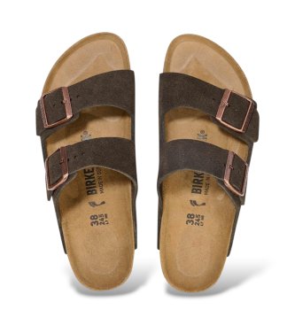 Birkenstock Sandali in Pelle Arizona (Vestibilità Stretta) marrone
