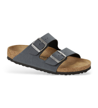 Birkenstock Sandlias em pele azul Arizona