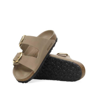 Birkenstock Sandali in Pelle Arizona Big Buckle (Vestibilità Stretta) marrone chiaro