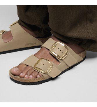Birkenstock Light brown Arizona Big Buckle Leather Sandals (Narrow Fit)