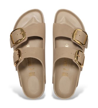 Birkenstock Light brown Arizona Big Buckle Leather Sandals (Narrow Fit)
