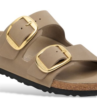 Birkenstock Light brown Arizona Big Buckle Leather Sandals (Narrow Fit)