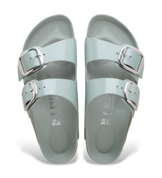 Birkenstock Sandali in Pelle Arizona Big Buckle (Vestibilità Stretta) verde