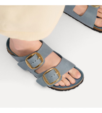 Birkenstock Arizona Big Buckle Leather Sandals azul