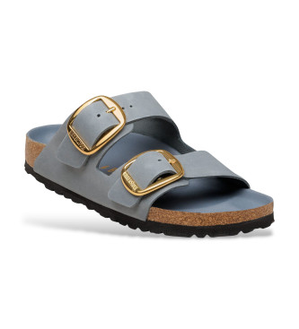 Birkenstock Arizona Big Buckle Leather Sandals azul