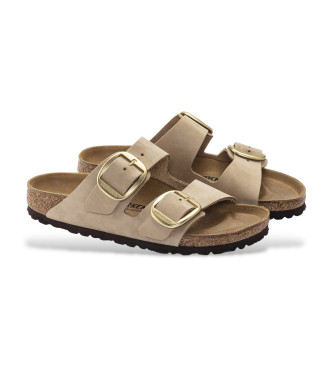 Birkenstock Arizona Big Buckle Lenb Usnjene sandale beige