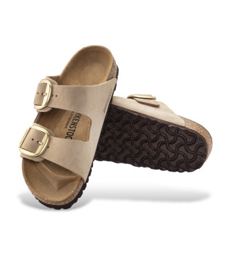 Birkenstock Arizona Big Buckle Lenb Usnjene sandale beige