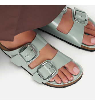 Birkenstock Arizona Big Buckle Leather Sandals green