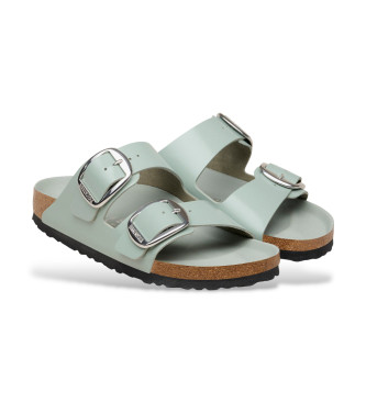 Birkenstock Arizona Big Buckle Leather Sandals green