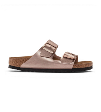 Birkenstock Sandales en Cuir Arizona Birko Flor (Coupe Étroite) bronze