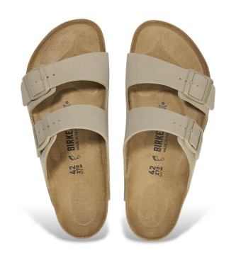 Birkenstock Sandali in Pelle Arizona Birko Flor (Vestibilità Stretta) verde
