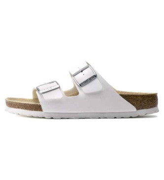 Birkenstock Sandales en cuir Arizona Birko-Flor blanc