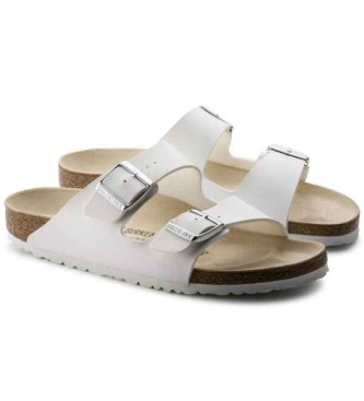 Birkenstock Arizona Birko-Flor-sandaler i lder, hvide