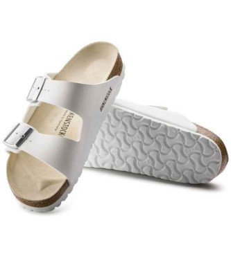 Birkenstock Sandales en cuir Arizona Birko-Flor blanc